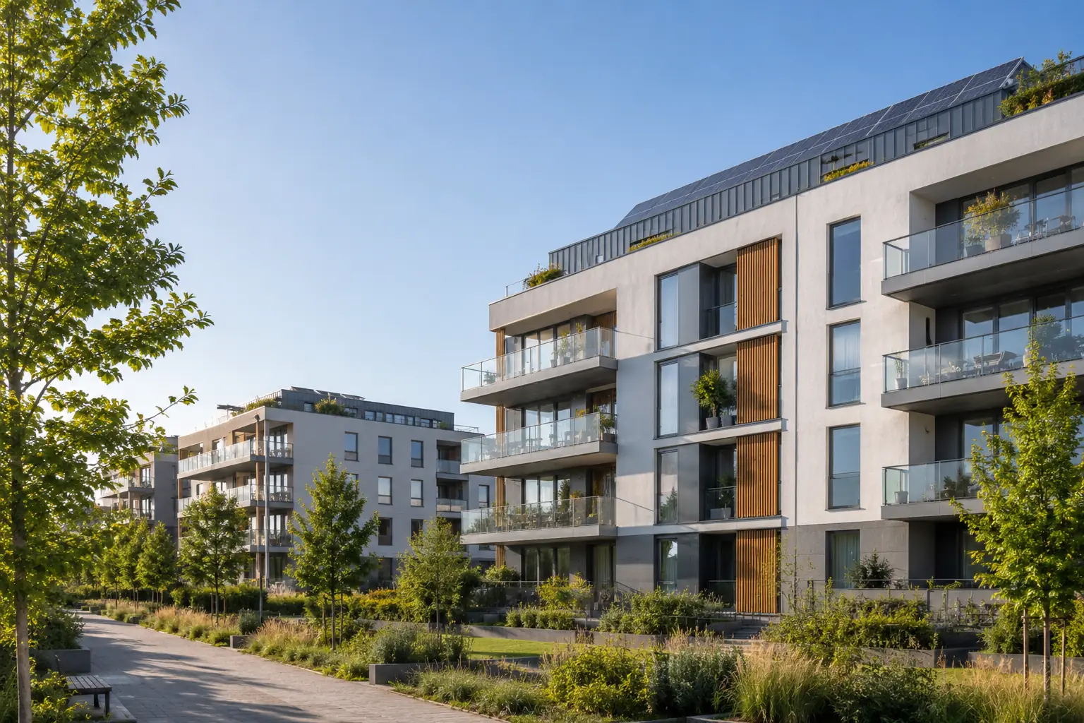 Immeuble résidentiel collectif rénové